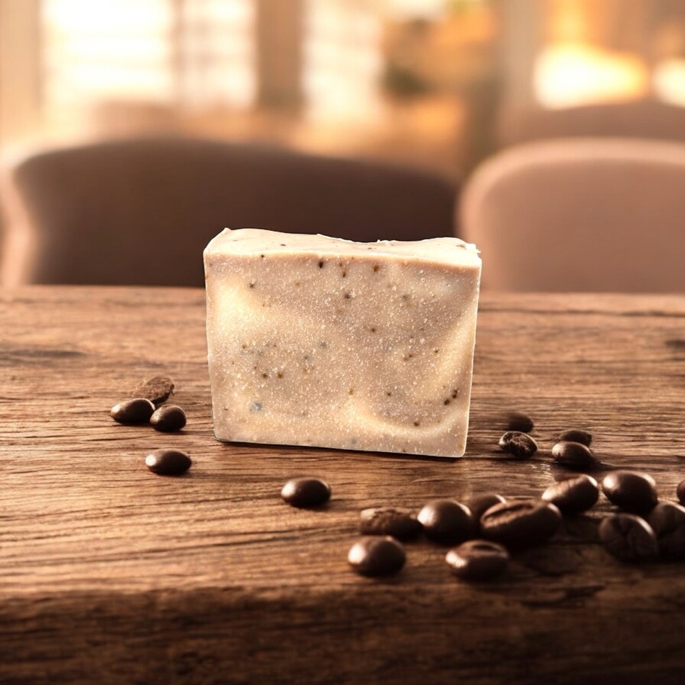 Handcrafted Goat’s Milk Soap in Coffee